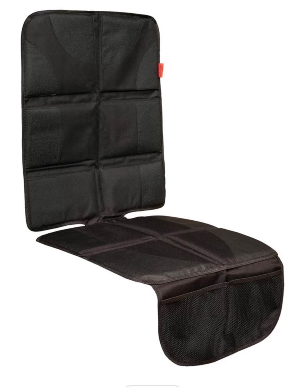 Universal Black Car Seat Protector with Storage Pockets